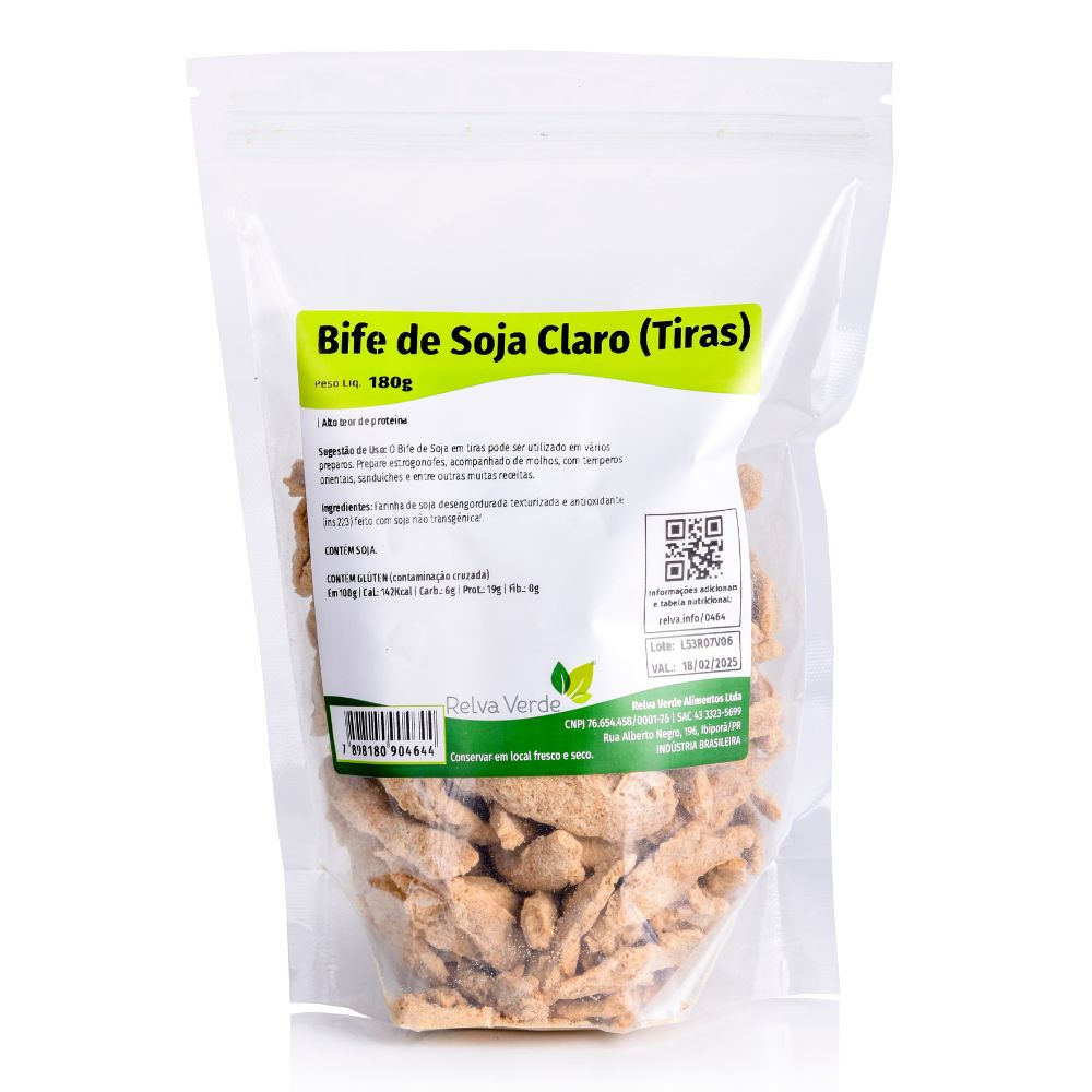 Bife de Soja Claro (Tiras) 180g - Imagem 3