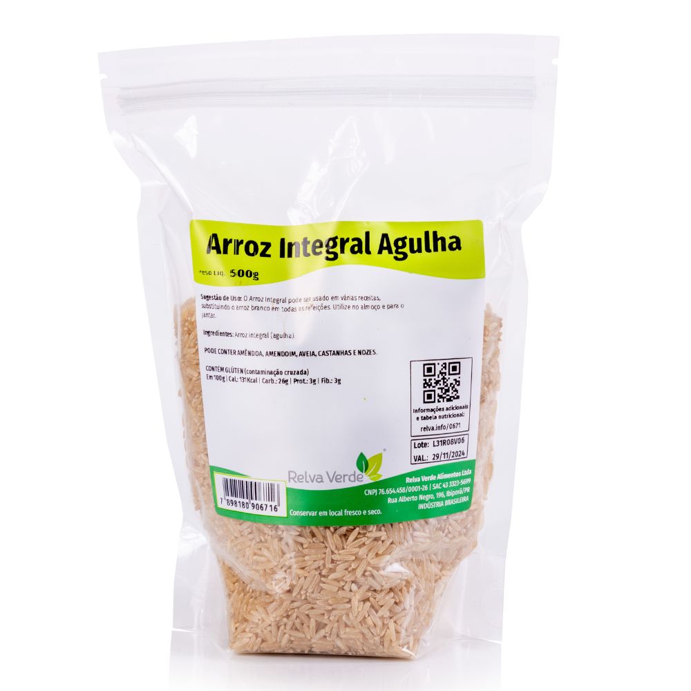 Arroz Integral Agulha 500g - Imagem 3