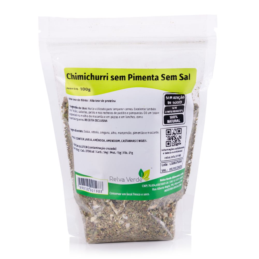 Chimichurri Sem Pimenta Sem Sal 100g - Imagem 3