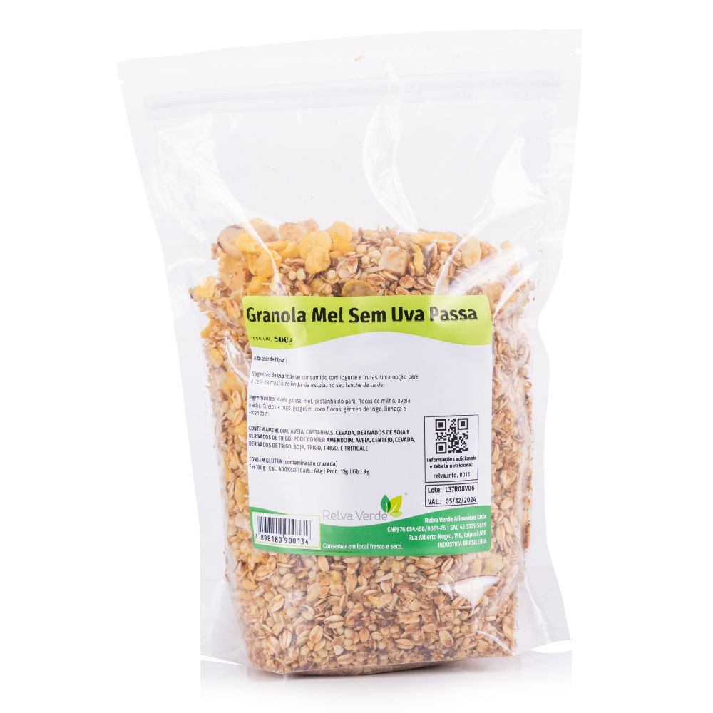 Granola Mel Sem Uva Passa 500g - Imagem 3