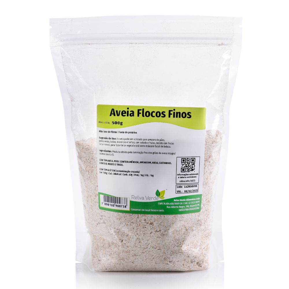 Aveia Flocos Finos 500g - Imagem 3