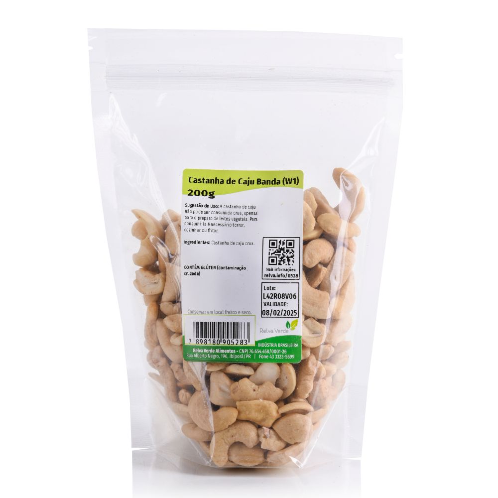 Castanha de Caju Crua Banda/Quebrada 200g - Imagem 3