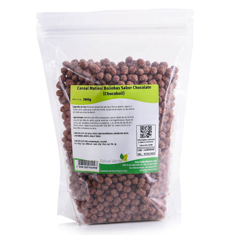 Cereal Matinal Bolinhas Sabor Chocolate (Chocoboll) 200g - Imagem 3