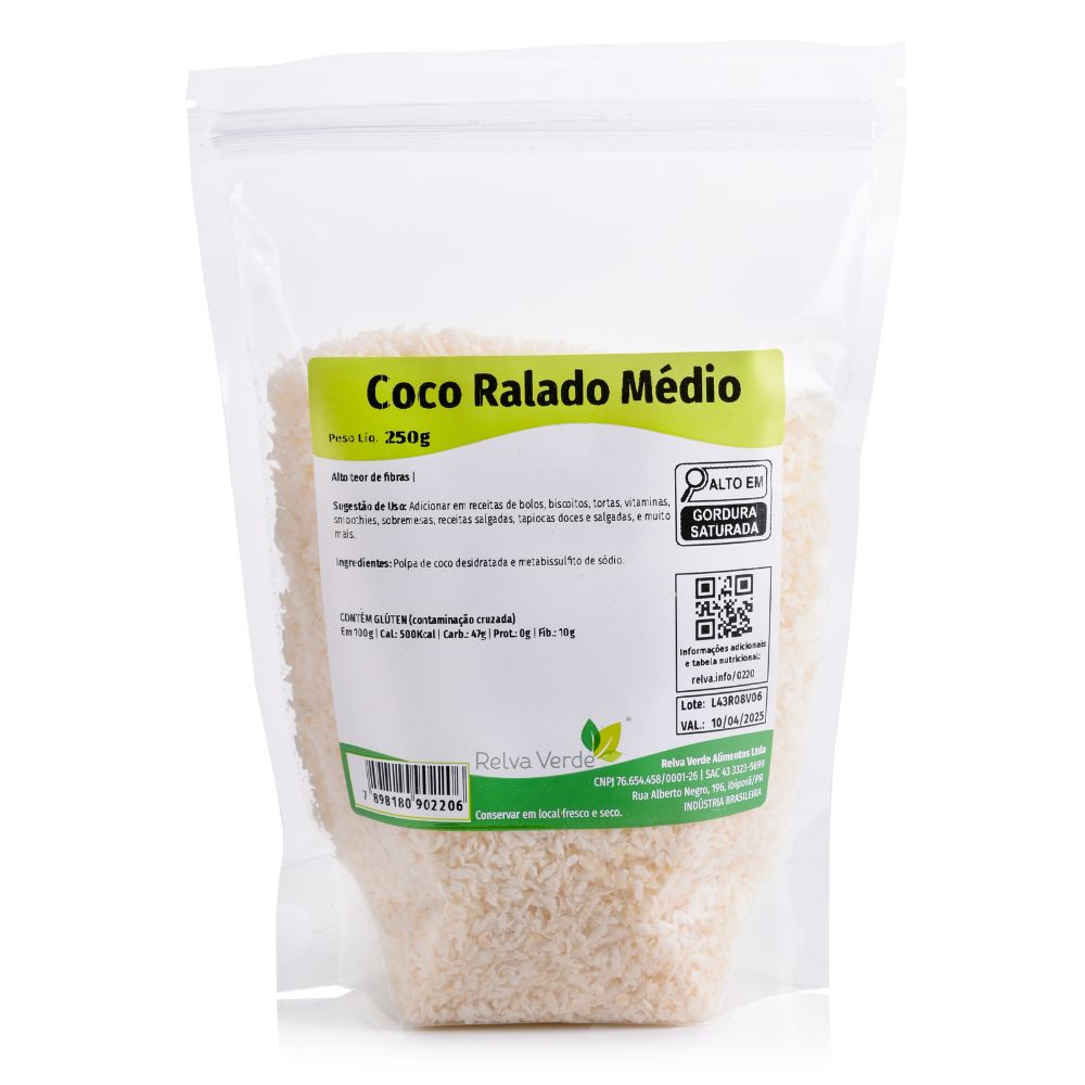 Coco Ralado Médio 250g - Imagem 4