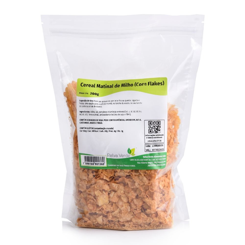 Cereal Matinal de Milho (Corn Flakes) 200g - Imagem 3