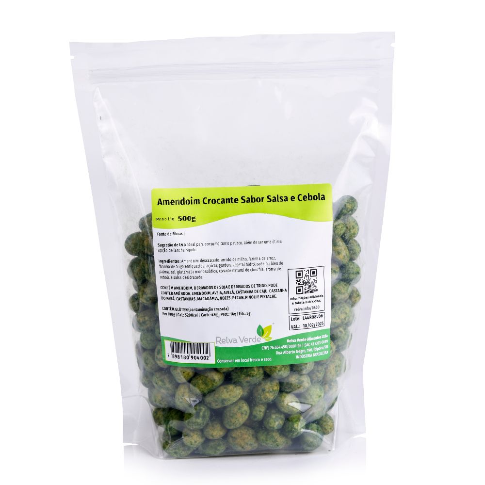 Amendoim Crocante Sabor Salsa e Cebola 500g - Imagem 3