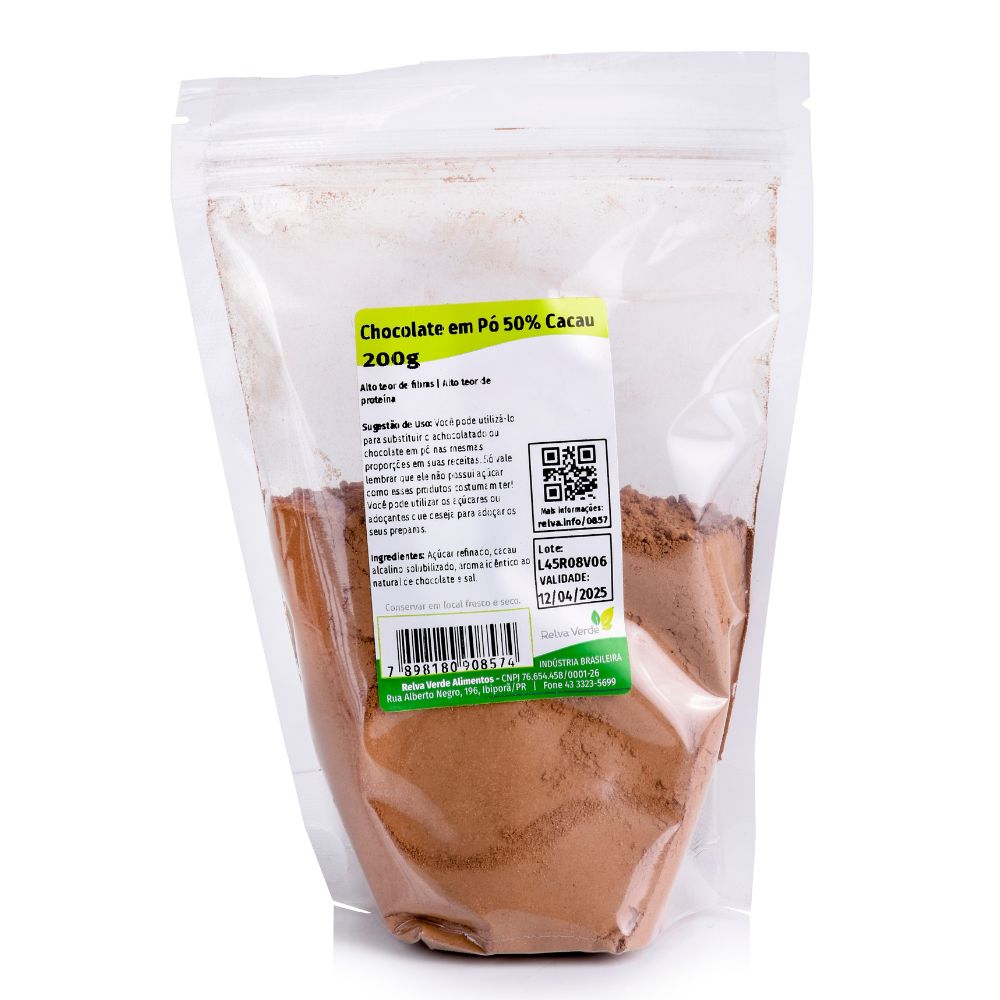 Chocolate em Pó 50% Cacau 200g - Imagem 3
