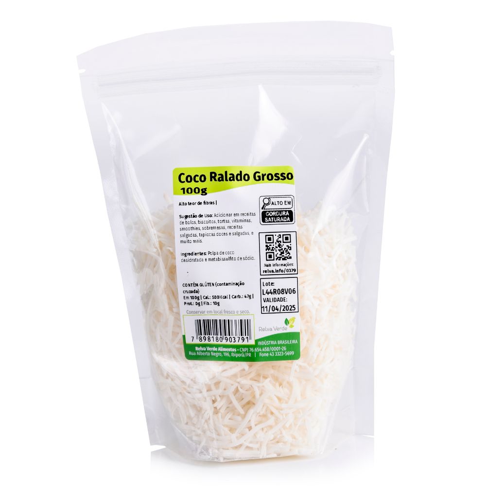 Coco Ralado Grosso 100g - Imagem 3