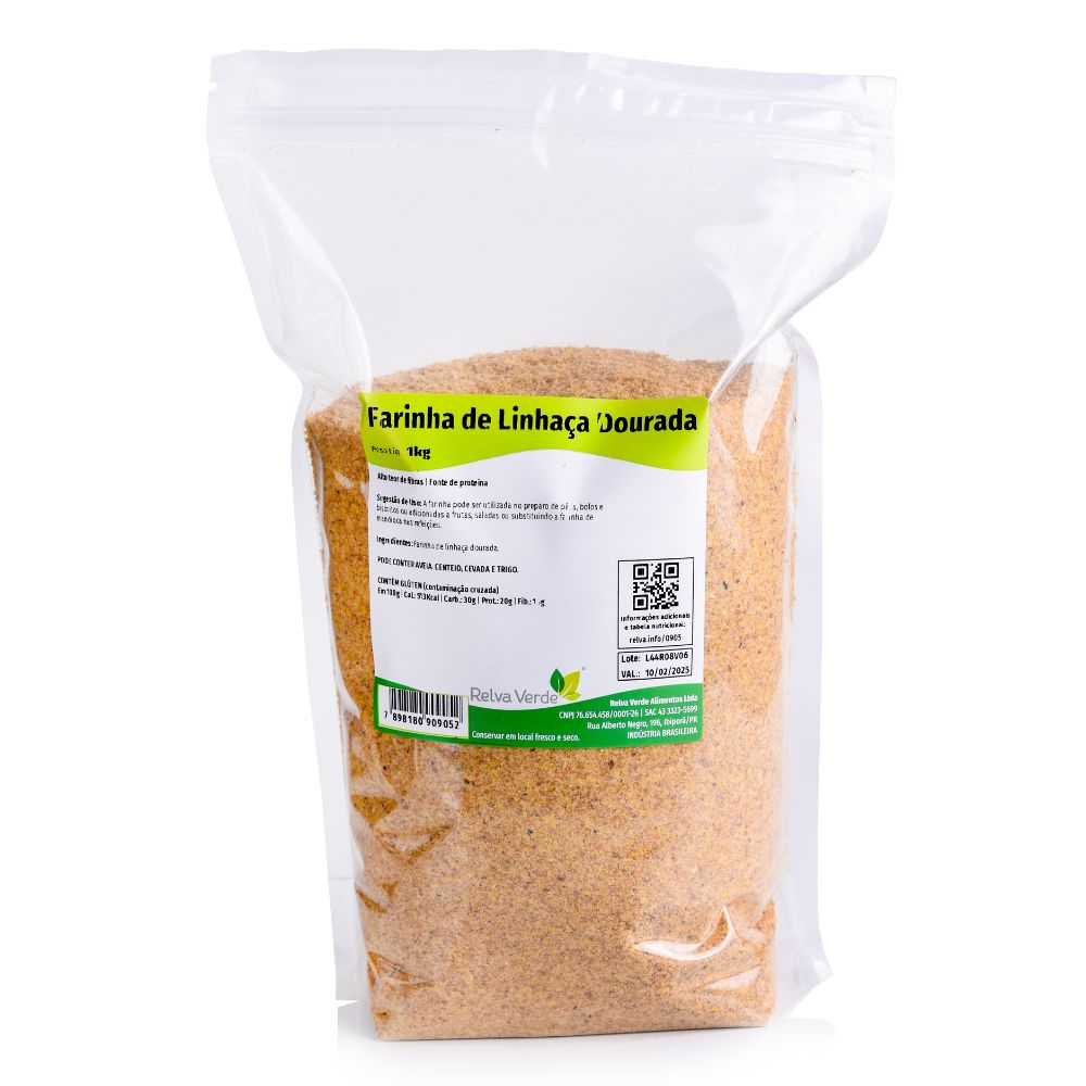 Farinha de Linhaça Dourada 1kg - Imagem 3