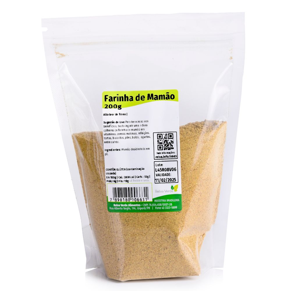 Farinha de Mamão 200g - Imagem 3