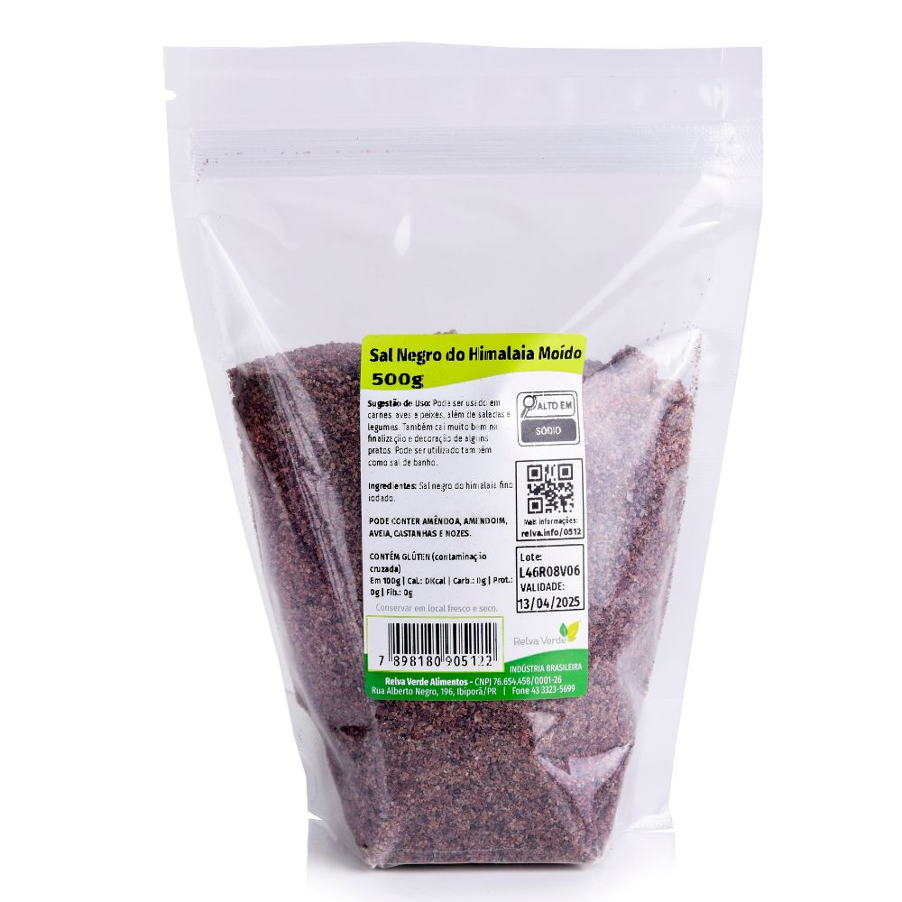 Sal Negro do Himalaia Moído 500g - Imagem 3