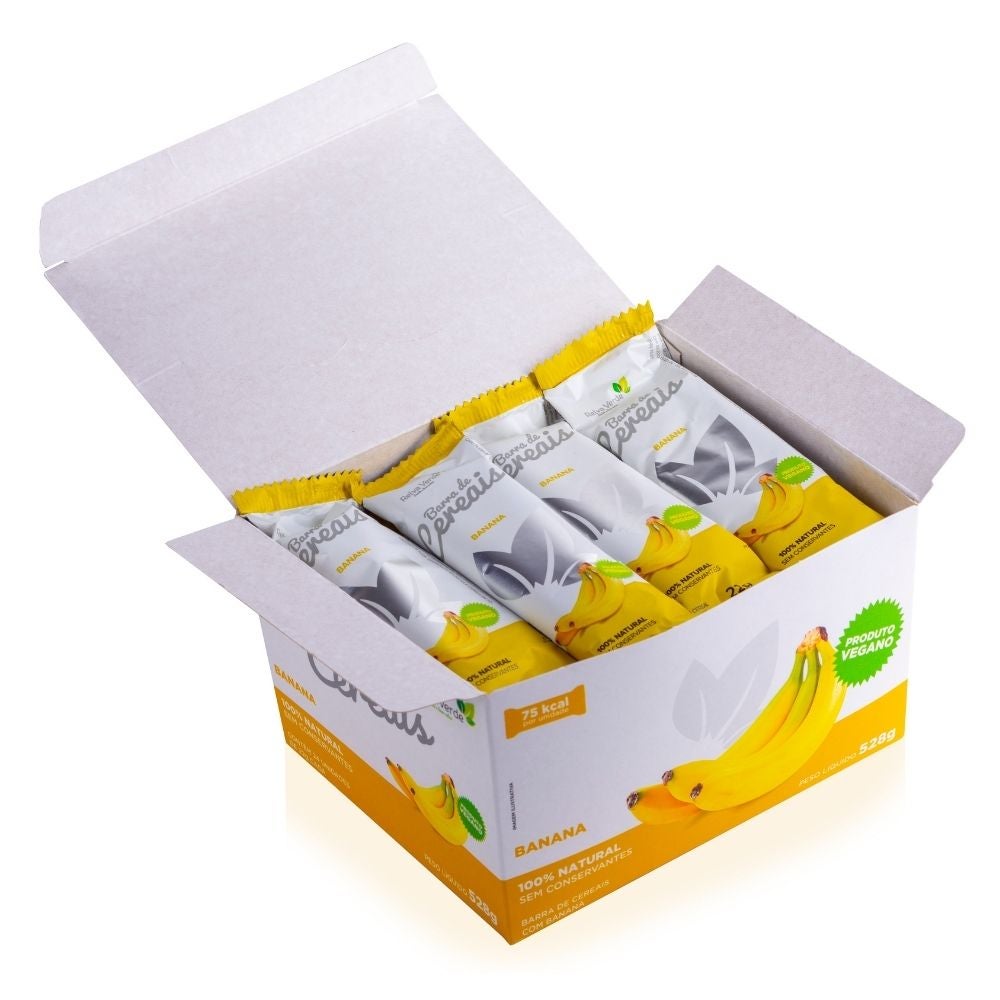 Barra de Cereais Vegana com Banana (display 24unid) - Imagem 2