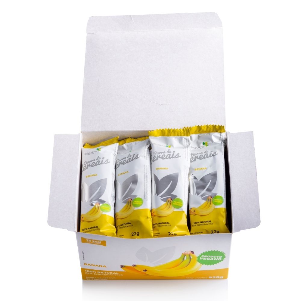 Barra de Cereais Vegana com Banana (display 24unid) - Imagem 3