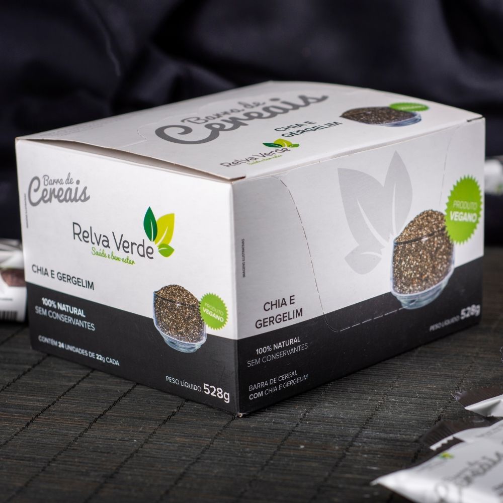 Barra de Cereais Vegana com Chia e Gergelim (display 24unid) - Imagem 8
