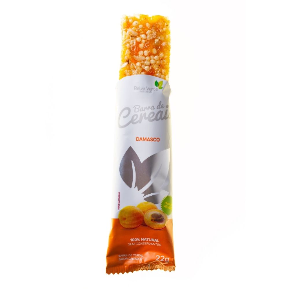 Barra de Cereais Vegana com Damasco (display 24unid) - Imagem 2