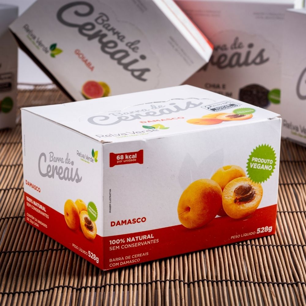 Barra de Cereais Vegana com Damasco (display 24unid) - Imagem 8