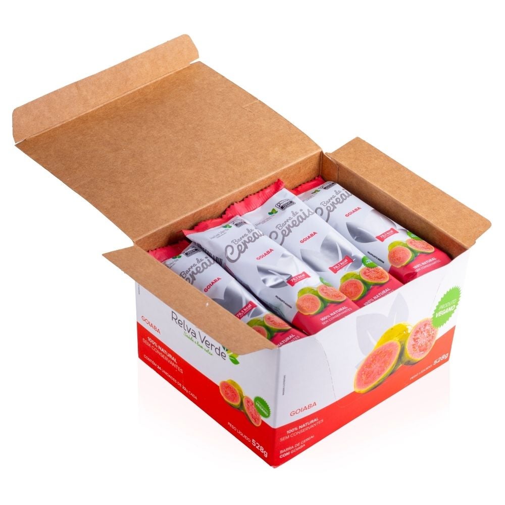 Barra de Cereais Vegana com Goiaba (display 24unid) - Imagem 5