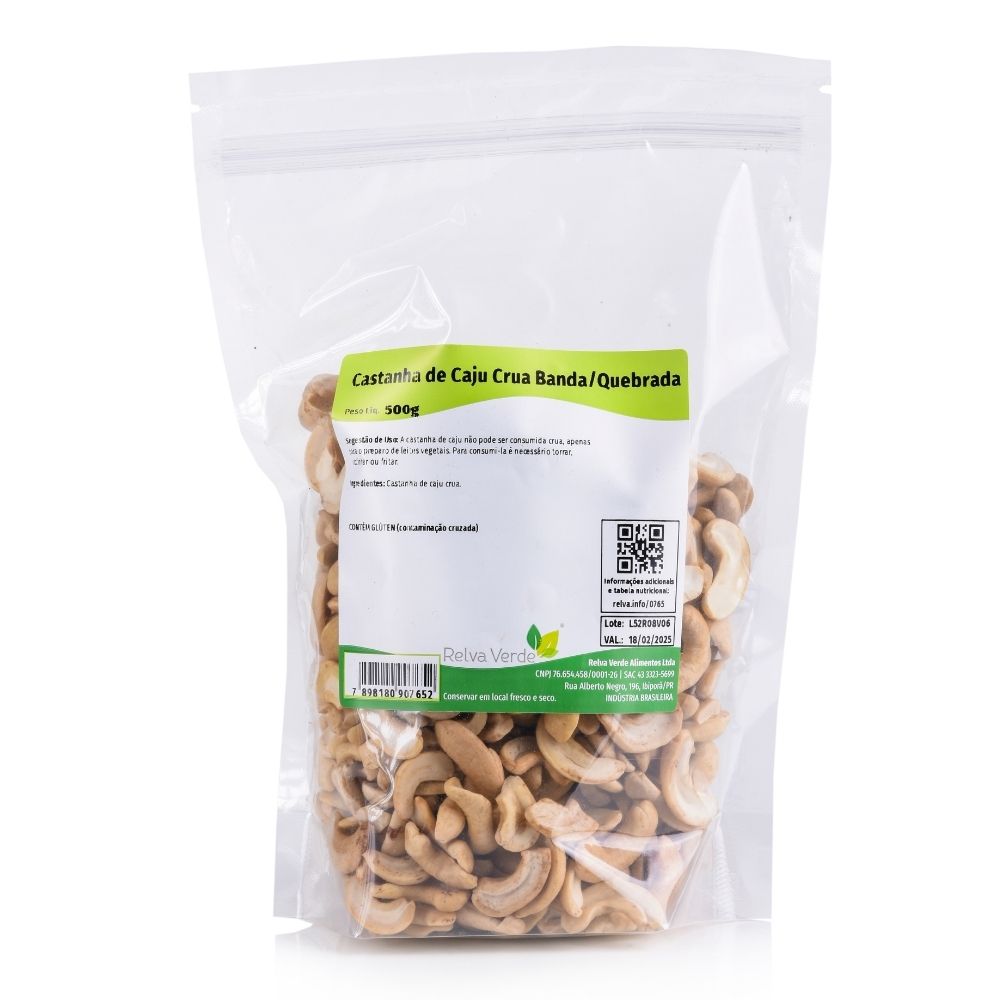 Castanha de Caju Crua Banda/Quebrada 500g - Imagem 3