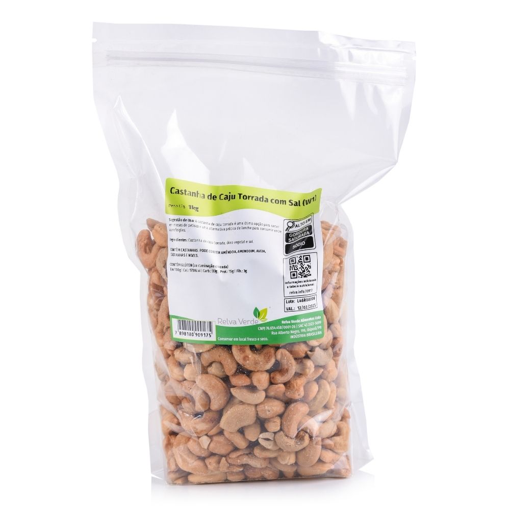 Castanha de Caju Torrada com Sal (W1) 1kg - Imagem 3