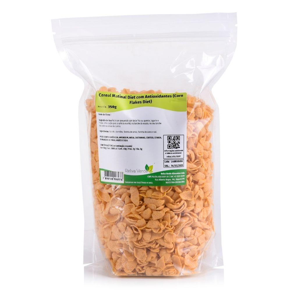 Cereal Matinal Diet com Antioxidantes (Corn Flakes Diet) 350g - Imagem 3