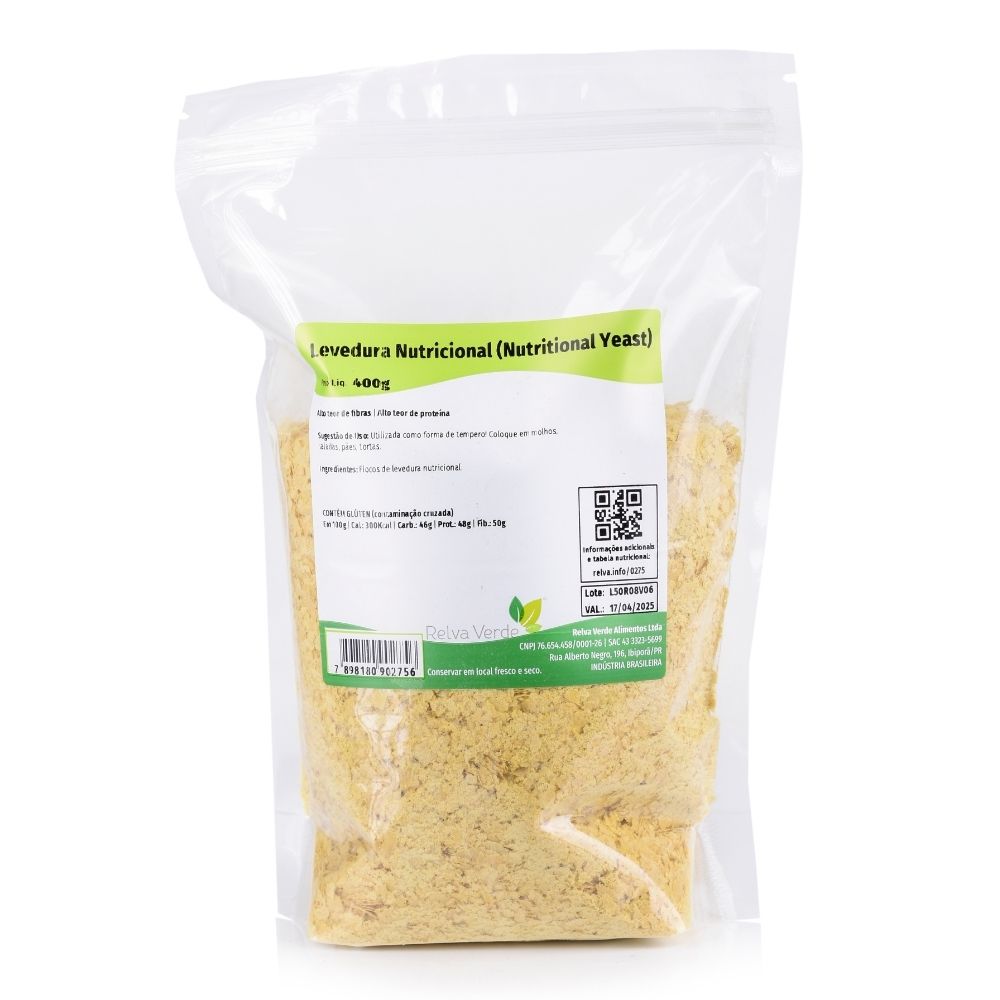 Levedura Nutricional (Nutritional Yeast) 400g - Imagem 3