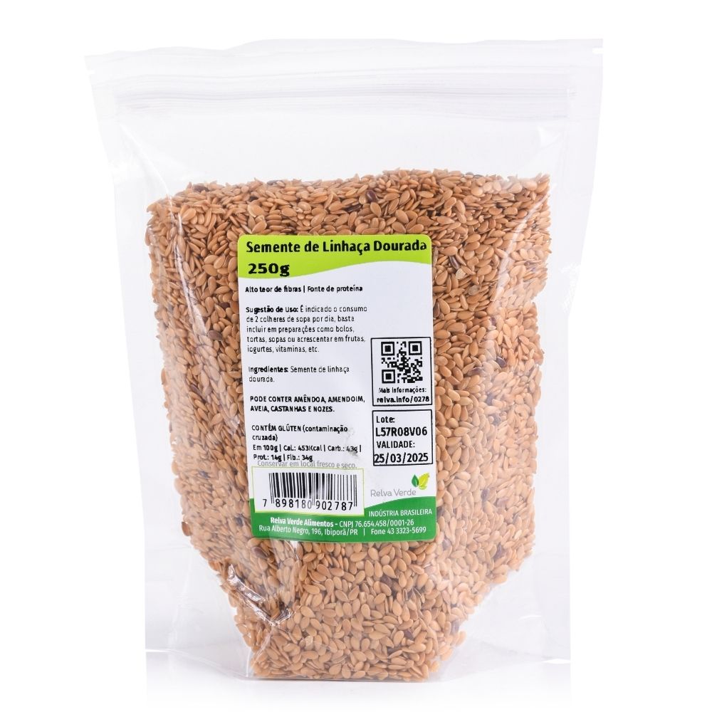 Semente de Linhaça Dourada 250g - Imagem 3