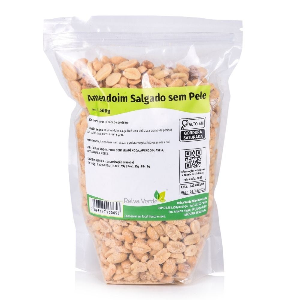 Amendoim Salgado sem Pele 500g - Imagem 3
