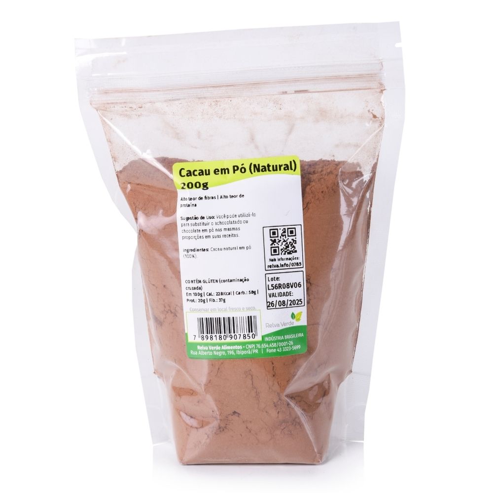 Cacau em Pó (Natural) 200g - Imagem 2