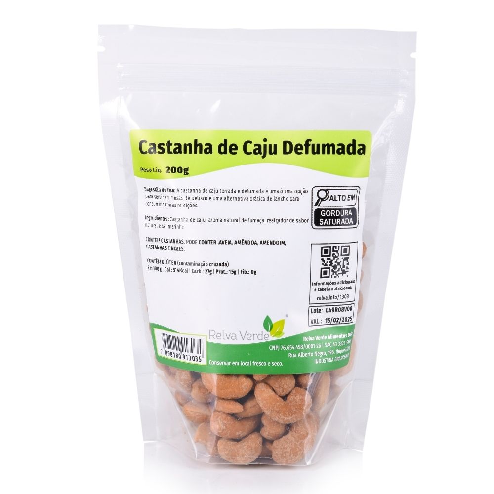 Castanha de Caju Defumada 200g - Imagem 3
