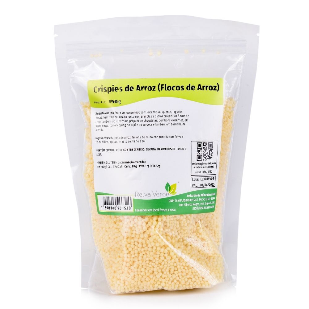 Crispies de Arroz (Flocos de Arroz) 150g - Imagem 3