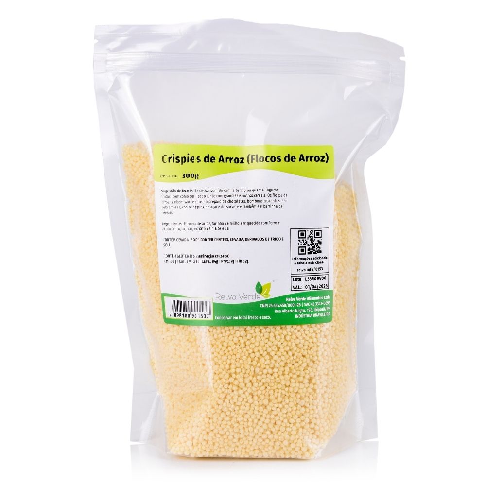 Crispies de Arroz (Flocos de Arroz) 300g - Imagem 3