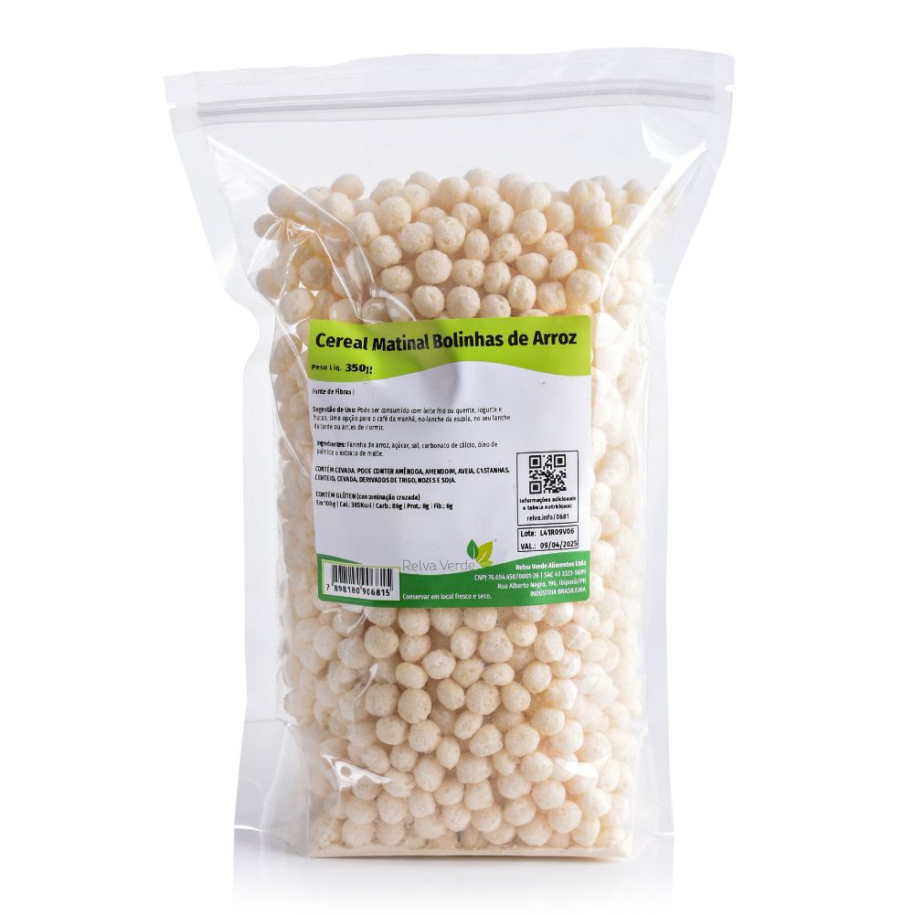 Cereal Matinal Bolinhas de Arroz 350g - Imagem 3