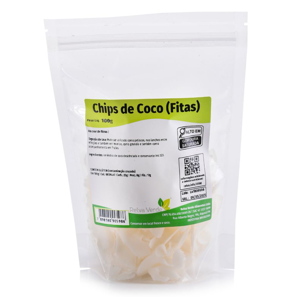 Chips de Coco (Fitas) 100g - Imagem 3