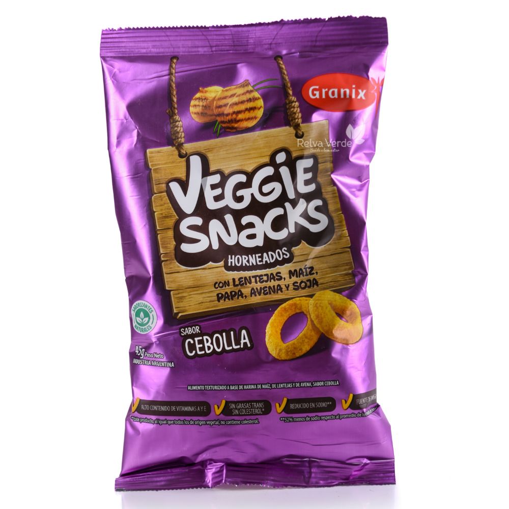 Veggie Snack Sabor Cebola Granix 45g