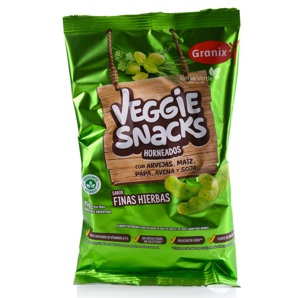 Veggie Snack Sabor Ervas Finas Granix 45g