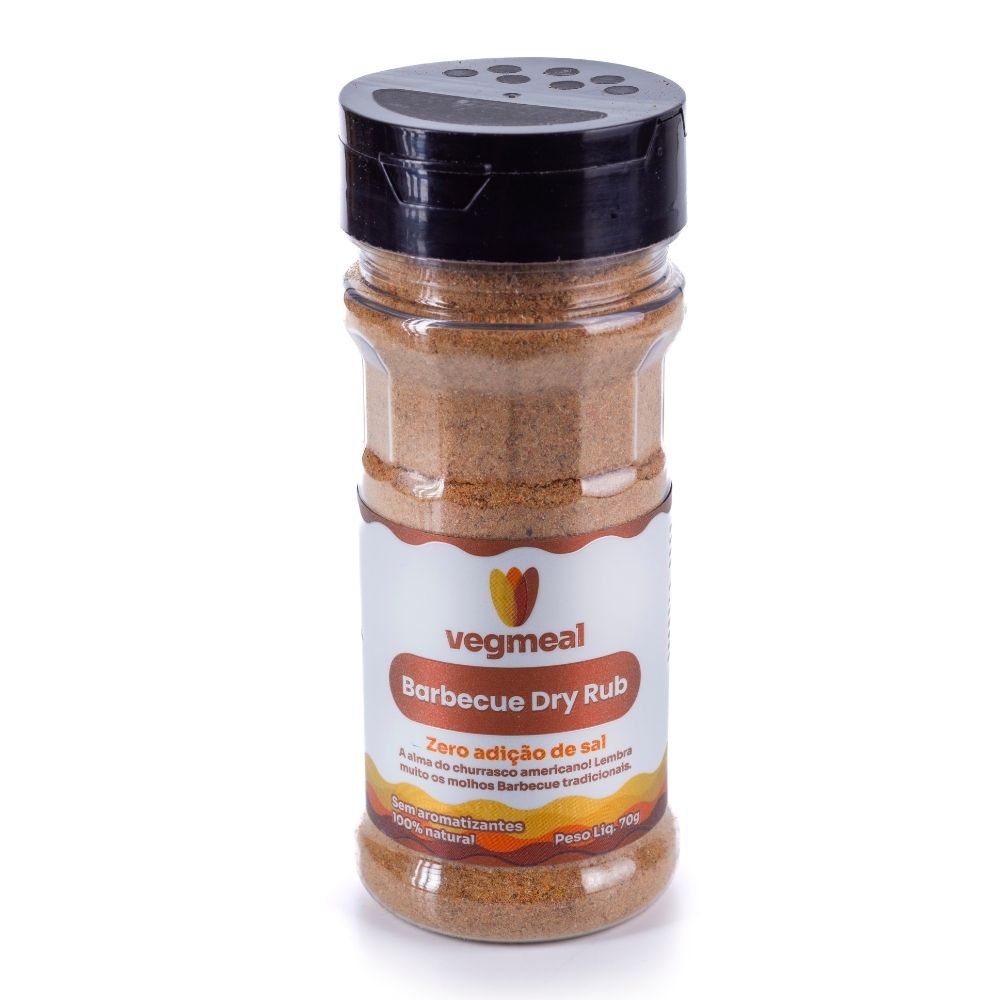 Barbecue Dry Rub Zero Adição de Sal Vegmeal Pote 70g