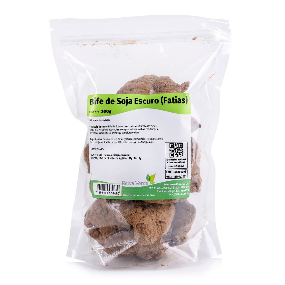 Bife de Soja Escuro (Fatias) 200g - Imagem 2