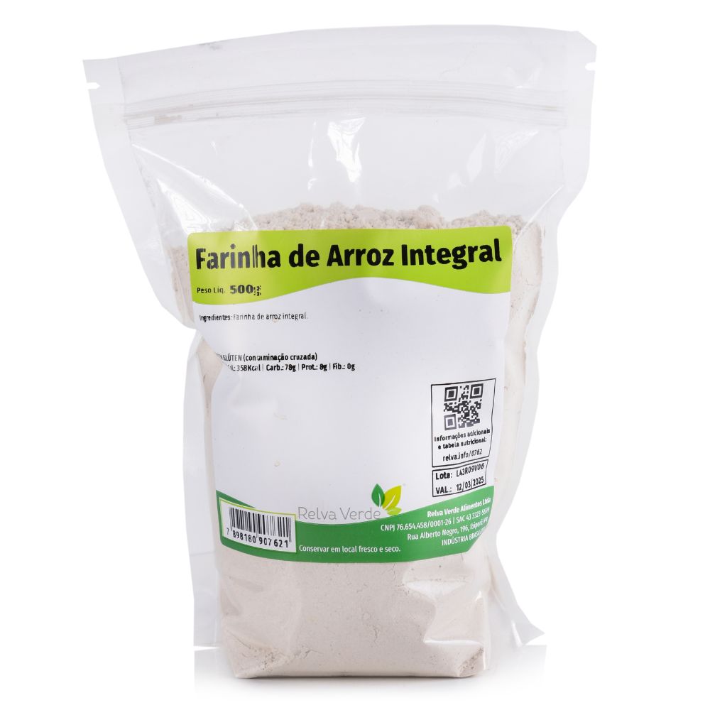Farinha de Arroz Integral 500g - Imagem 3