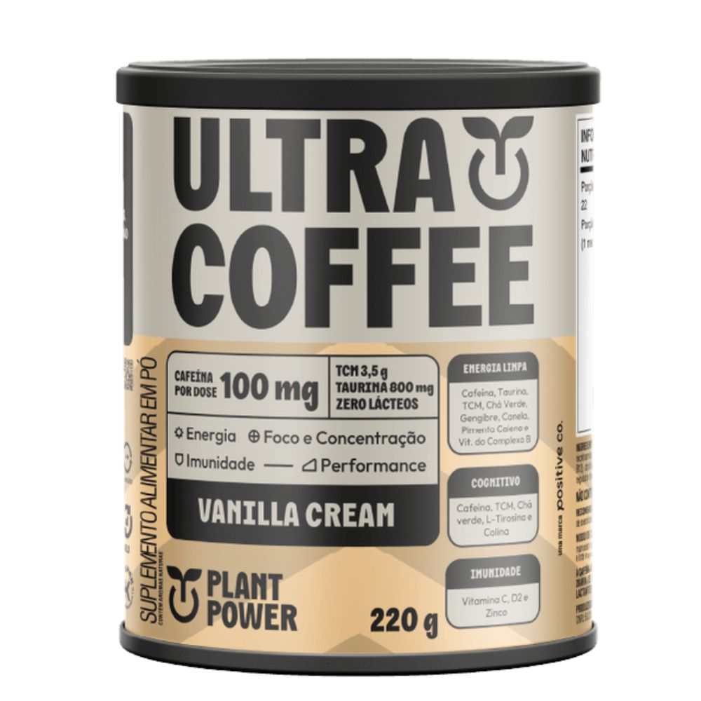 Suplemento Alimentar Ultracoffee Sabor Vanilla Cream 220g