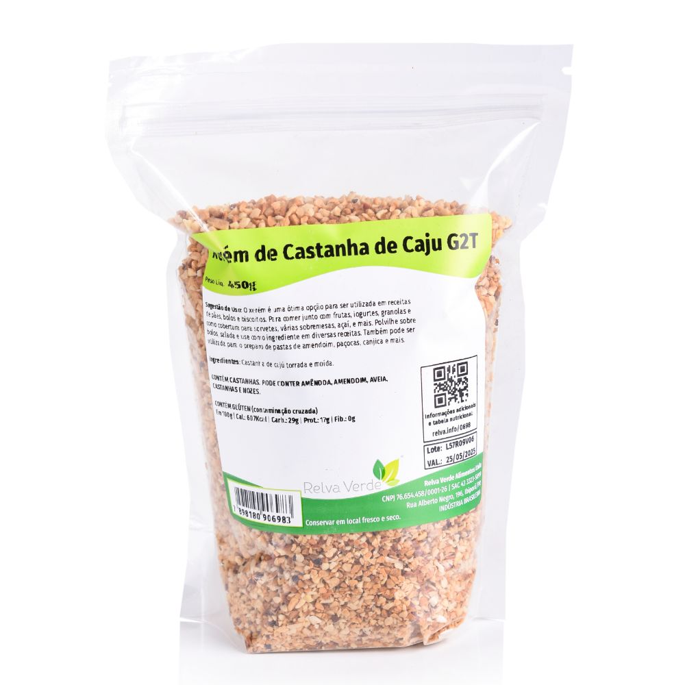 Xerém de Castanha de Caju G2T 450g - Imagem 3