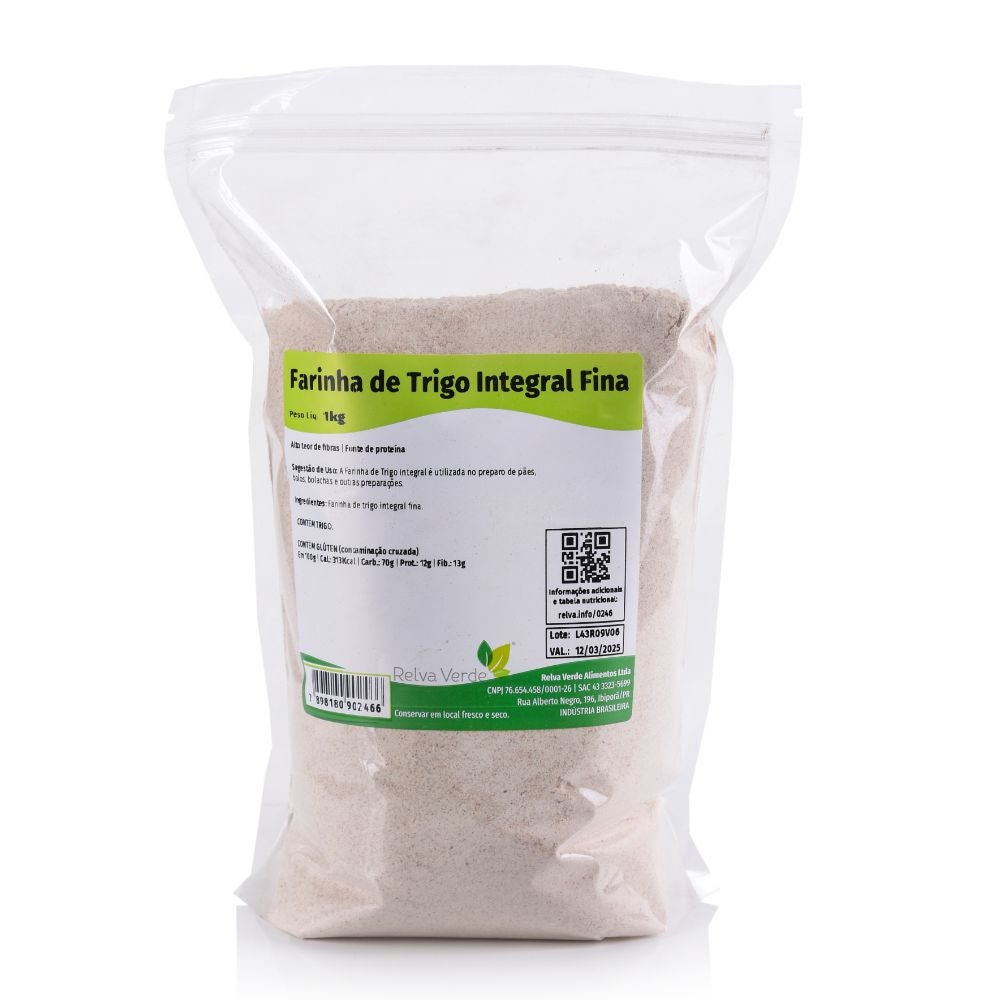 Farinha de Trigo Integral Fina 1kg - Imagem 3