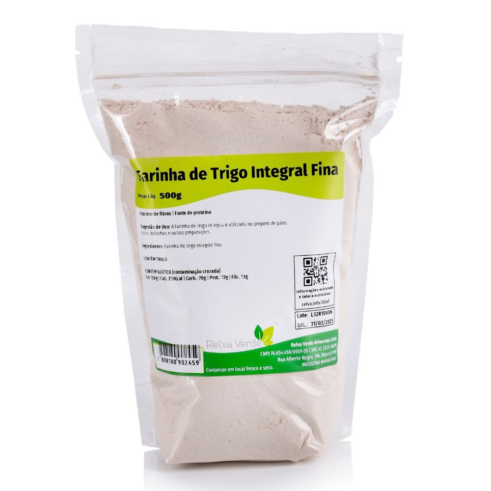 Farinha de Trigo Integral Fina 500g - Imagem 2