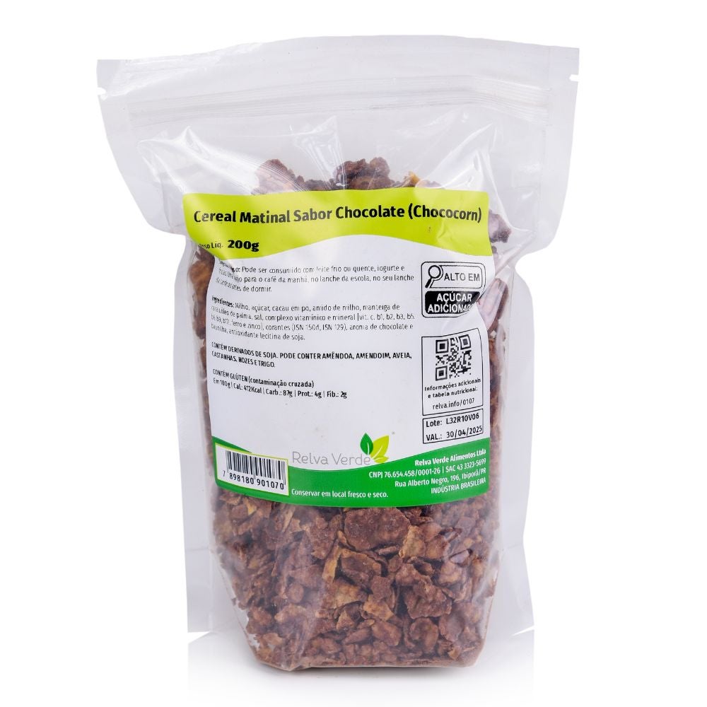 Cereal Matinal Sabor Chocolate (Chococorn) 200g - Imagem 3