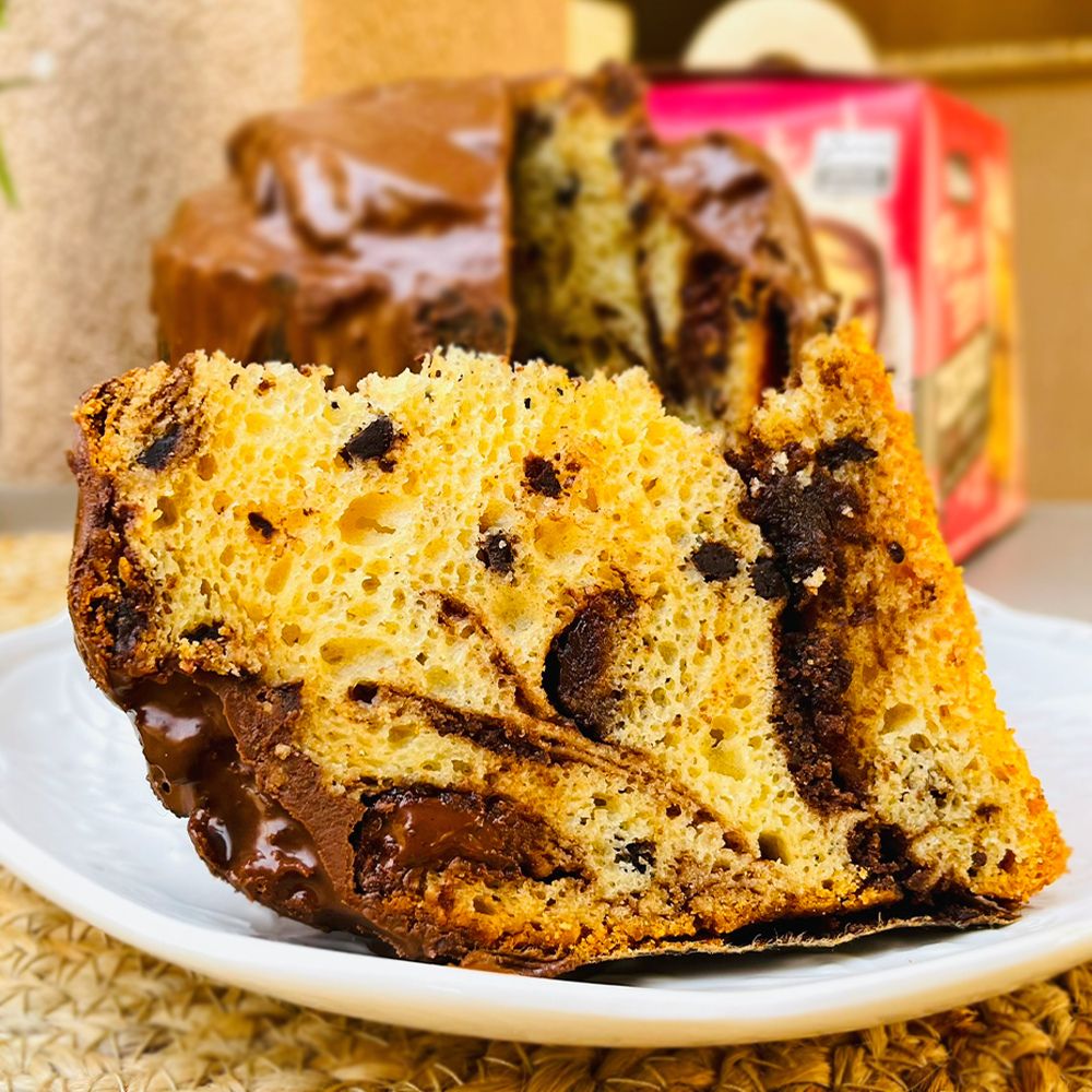 Panettone com Brownie e Gotas de Chocolate Zero Açúcar Belive 420g - Imagem 3