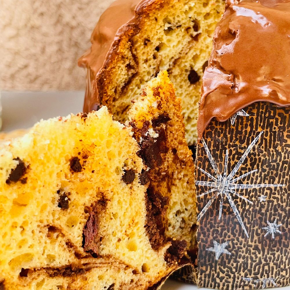 Panettone com Brownie e Gotas de Chocolate Zero Açúcar Belive 420g - Imagem 4