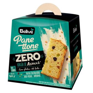 Panettone com Frutas Cristalizadas Zero Açúcar Belive 420g