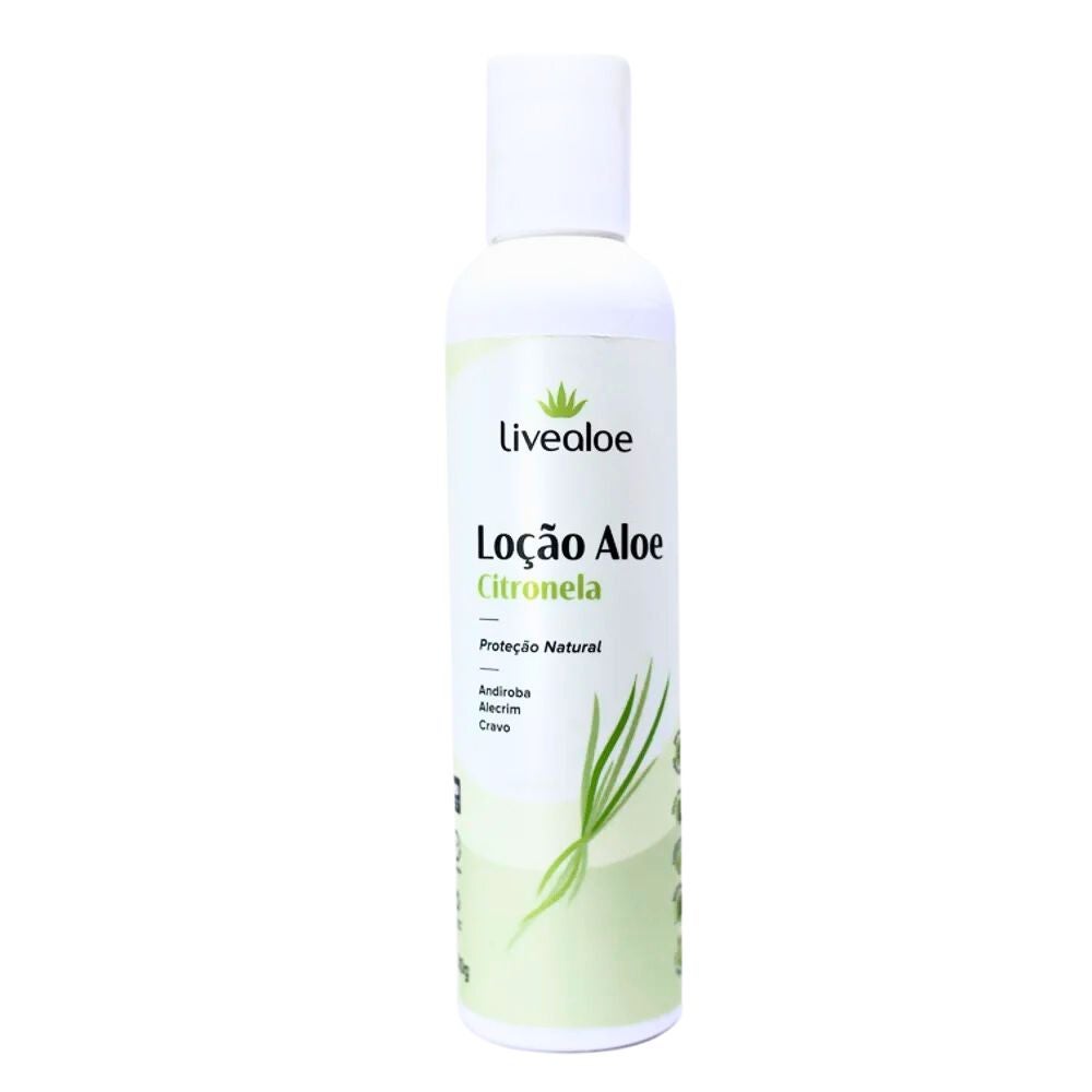 Loção Aloe Citronela Livealoe 200ml