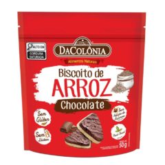 Biscoito de Arroz com Chocolate DaColônia 50g