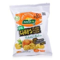 Mini Chips de Arroz Integral e Milho Sabor Cebola e Salsa Natural Life 35g