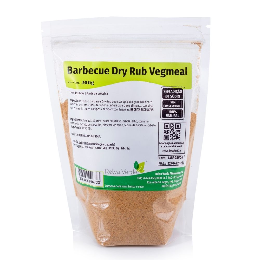 Barbecue Dry Rub Zero Adição de Sal Vegmeal 200g - Imagem 4